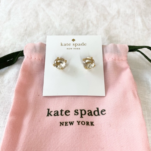 Kate Spade Clear Stone Stud Earrings - Picture 10 of 12